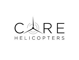 Core Helicopters logo design by wongndeso