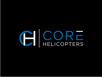 Core Helicopters logo design by johana