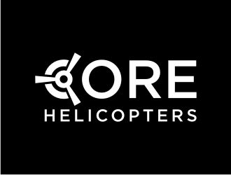 Core Helicopters logo design by puthreeone