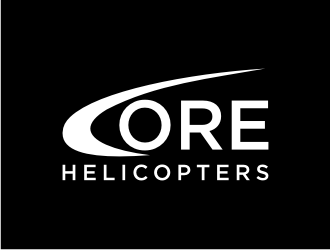 Core Helicopters logo design by puthreeone