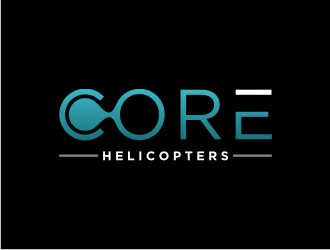 Core Helicopters logo design by Artomoro