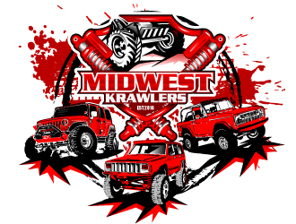 Midwest Krawlers logo design by Suvendu