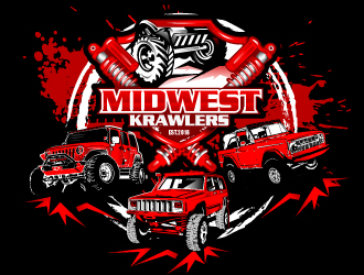 Midwest Krawlers logo design by Suvendu