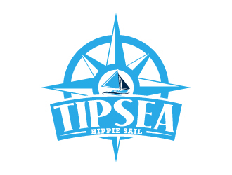 Tipsea Hippie Sail logo design by KDesigns