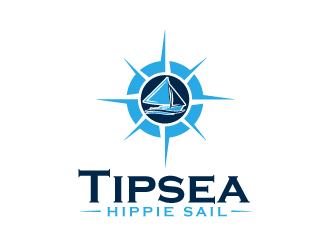 Tipsea Hippie Sail logo design by KDesigns