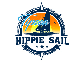 Tipsea Hippie Sail logo design by Suvendu