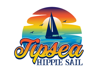 Tipsea Hippie Sail logo design by Suvendu
