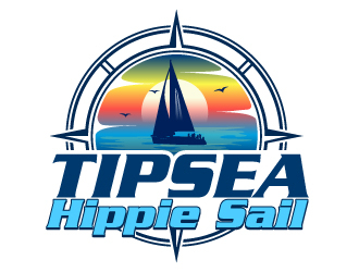 Tipsea Hippie Sail logo design by Suvendu