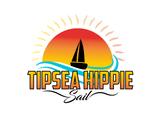Tipsea Hippie Sail logo design by Suvendu