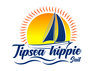 Tipsea Hippie Sail logo design by Suvendu