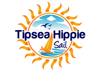 Tipsea Hippie Sail logo design by PMG