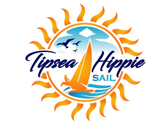 Tipsea Hippie Sail logo design by PMG