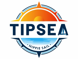 Tipsea Hippie Sail logo design by Mardhi