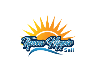 Tipsea Hippie Sail logo design by MUNAROH