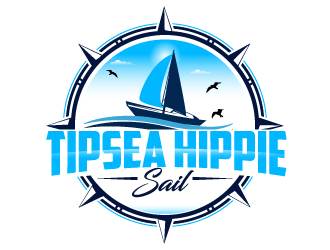 Tipsea Hippie Sail logo design by Suvendu