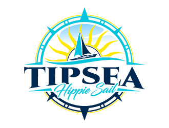 Tipsea Hippie Sail logo design by MUSANG