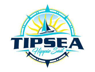 Tipsea Hippie Sail logo design by MUSANG