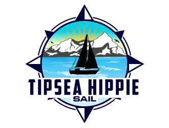 Tipsea Hippie Sail logo design by Suvendu