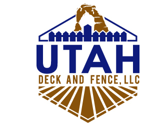 Utah Deck and Fence, LLC logo design by PMG