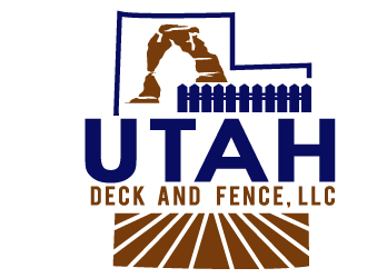 Utah Deck and Fence, LLC logo design by PMG