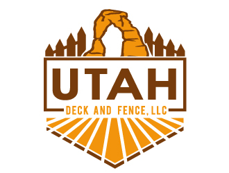 Utah Deck and Fence, LLC logo design by PMG