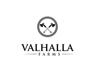 Valhalla Farms logo design by oke2angconcept
