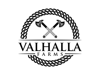 Valhalla Farms logo design by oke2angconcept
