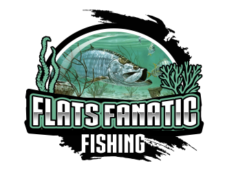 Flats Fanatic Fishing  logo design by serprimero