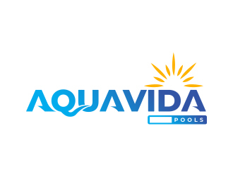 AquaVida Pools logo design by sarathchandran