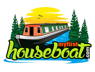 myfirsthouseboat.com logo design by DreamLogoDesign