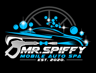 Mr. Spiffy Mobile Auto Spa logo design by ElonStark