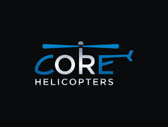 Core Helicopters logo design by Rizqy