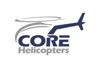 Core Helicopters logo design by M J