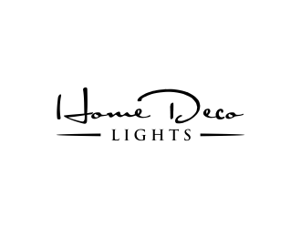 Home Deco Lights logo design by GassPoll
