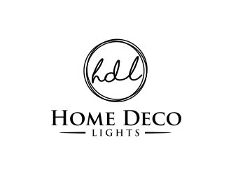 Home Deco Lights logo design by GassPoll