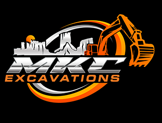 MKC EXCAVATIONS logo design by 3Dlogos