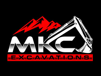 MKC EXCAVATIONS logo design by daywalker