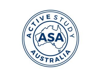 Active Study Australia logo design by assava