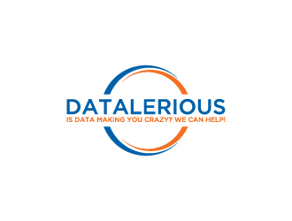 Datalerious. Tagline: Is data making you crazy? We can help! logo design by Creativeminds