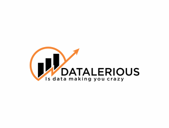 Datalerious. Tagline: Is data making you crazy? We can help! logo design by mukleyRx