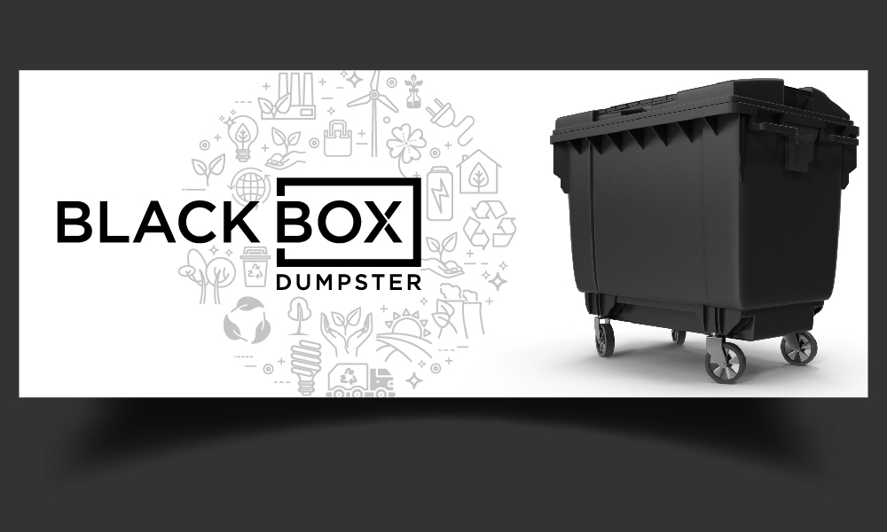 Black Box Dumpster logo design by GRB Studio