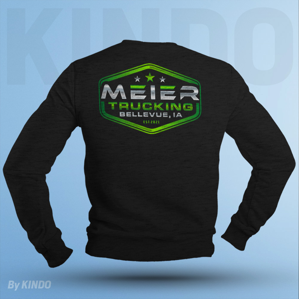 Meier trucking llc logo design by Kindo