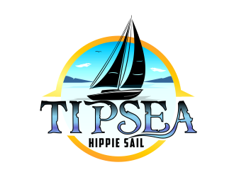 Tipsea Hippie Sail logo design by Dhieko