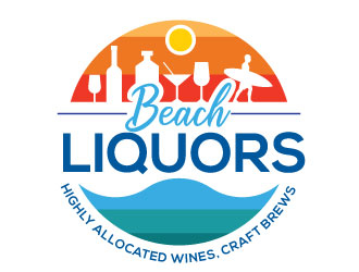 Beach Liquors logo design by invento
