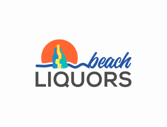 Beach Liquors logo design by nangrus