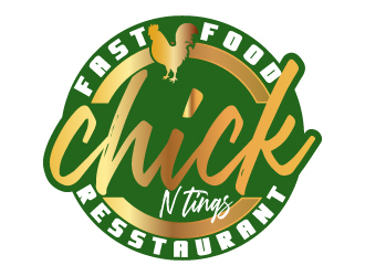 Chicken N Wingz N Tingz logo design by drifelm