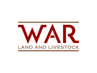 WAR Land And Livestock  logo design by akilis13