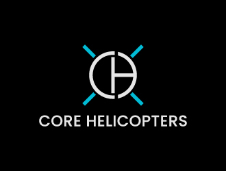 Core Helicopters logo design by akilis13
