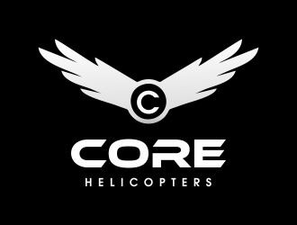 Core Helicopters logo design by JessicaLopes