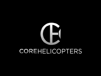 Core Helicopters logo design by MUNAROH